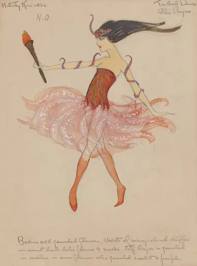 Племенной танец - мисс Пейн by Хелен Маргарита О'Кейн, 1920 - 1921 — digital art print download