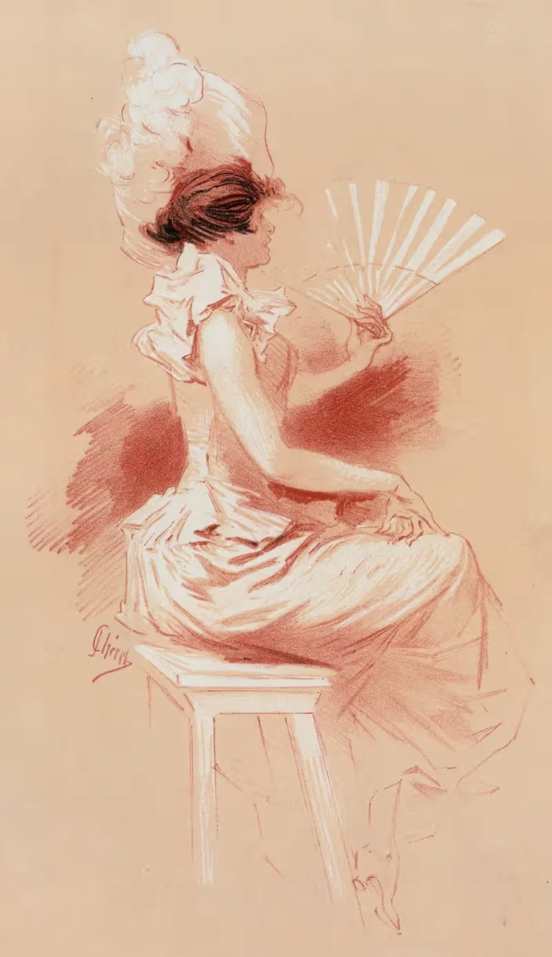 Dessin original pour les 'Maîtres de l'Affiche' — Jules Chéret