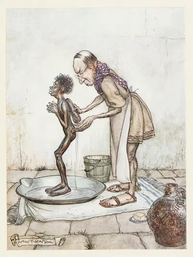 The Blackamoor by Arthur Rackham, 1912 — digital art print download