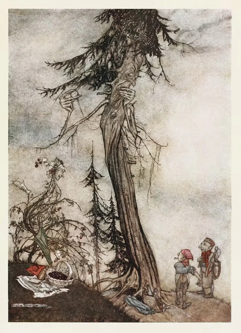 Ель и терн by Артур Рэкхэм, 1912 — digital art print download