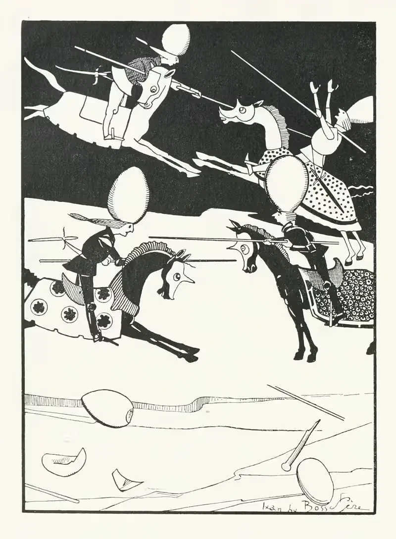 A most obstinate war for six-and-thirty moons past — Jean de Bosschère