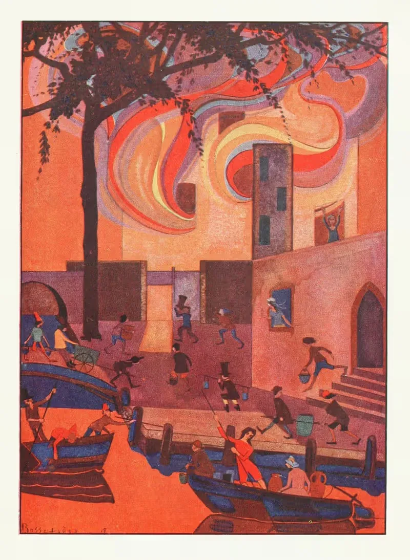 Her imperial majesty’s apartment was on fire — Jean de Bosschère