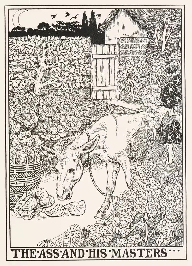 Осел и его хозяева by Перси Дж. Биллингхёрст, 1900 — digital art print download