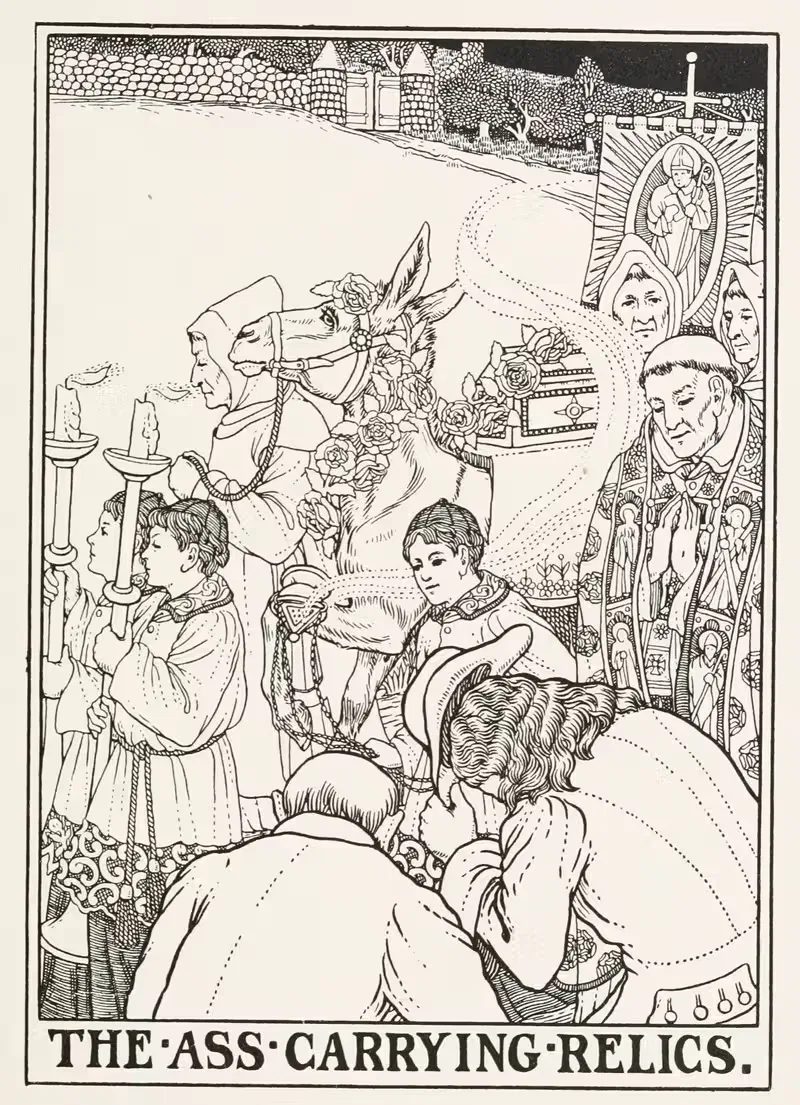 Осел, несущий реликвии by Перси Дж. Биллингхёрст, 1900 — digital art print download