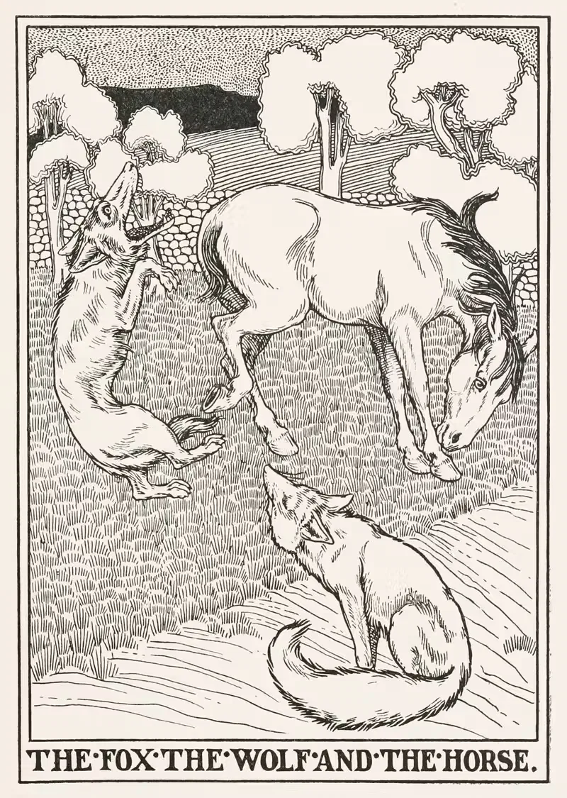 The Fox, the Wolf, and the Horse — Percy J. Billinghurst