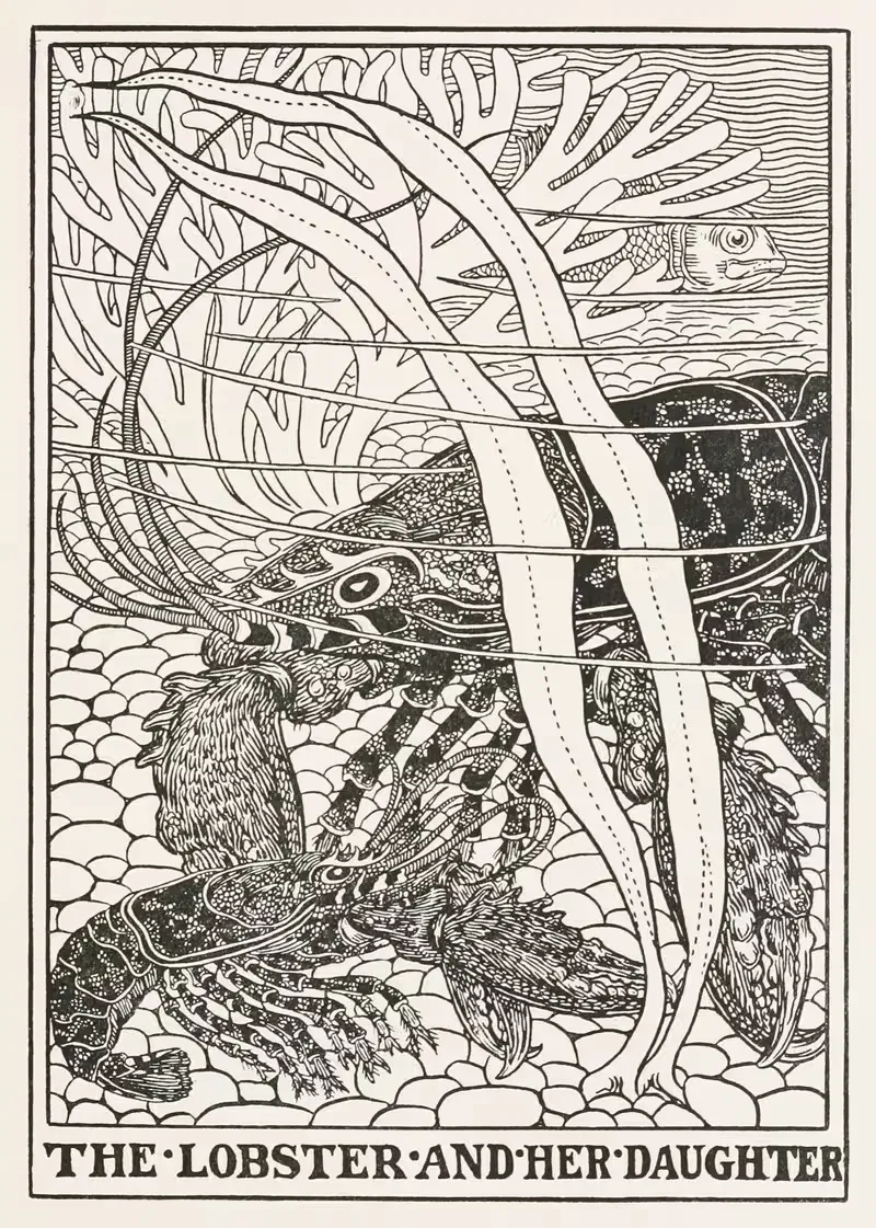 The Lobster and her Daughter — Percy J. Billinghurst