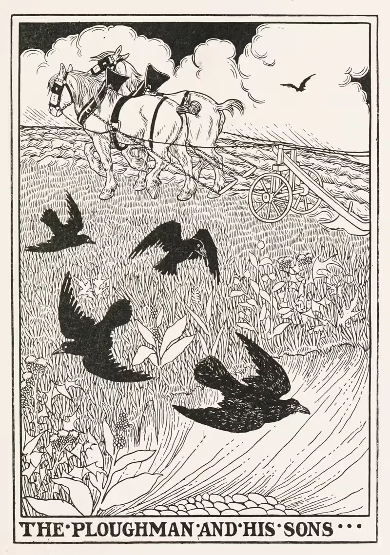 Пахарь и его сыновья by Перси Дж. Биллингхёрст, 1900 — digital art print download