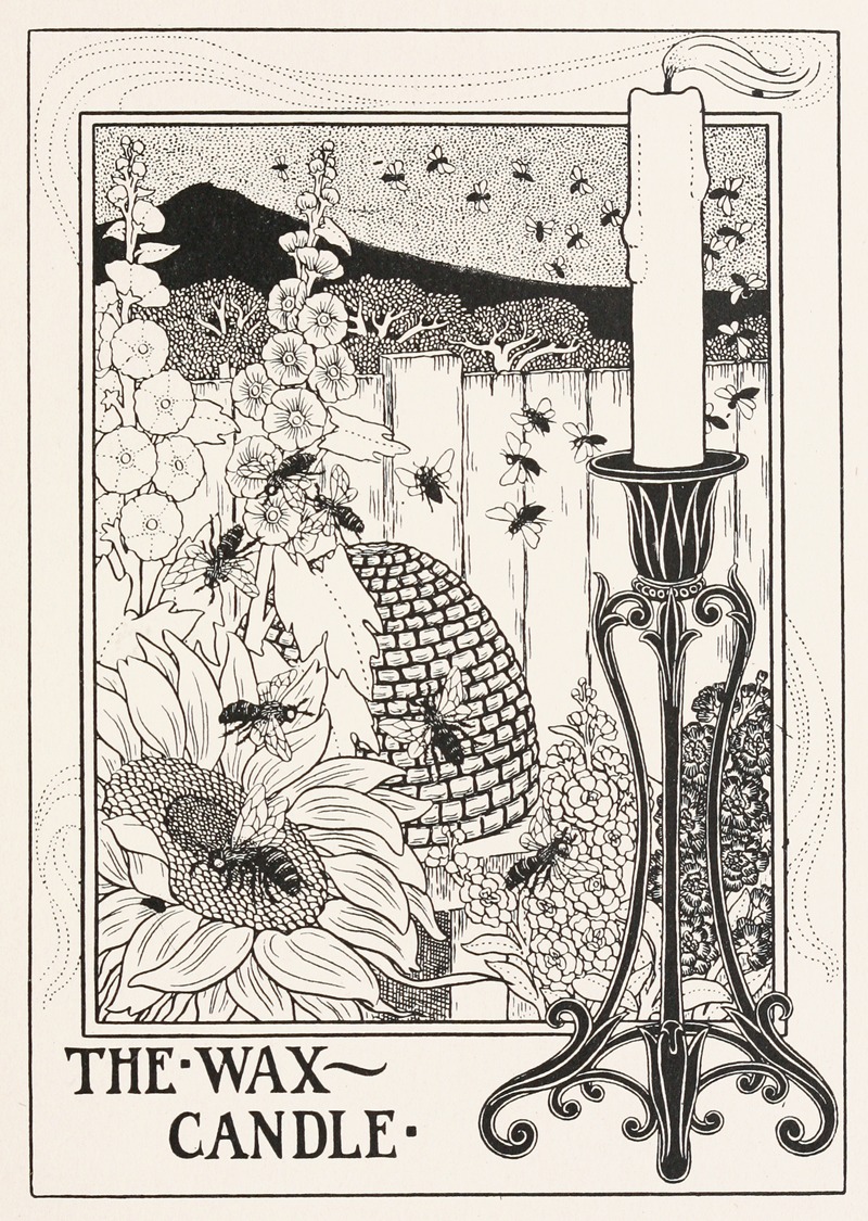 The Wax-Candle by Percy J. Billinghurst, 1900 — digital art print download