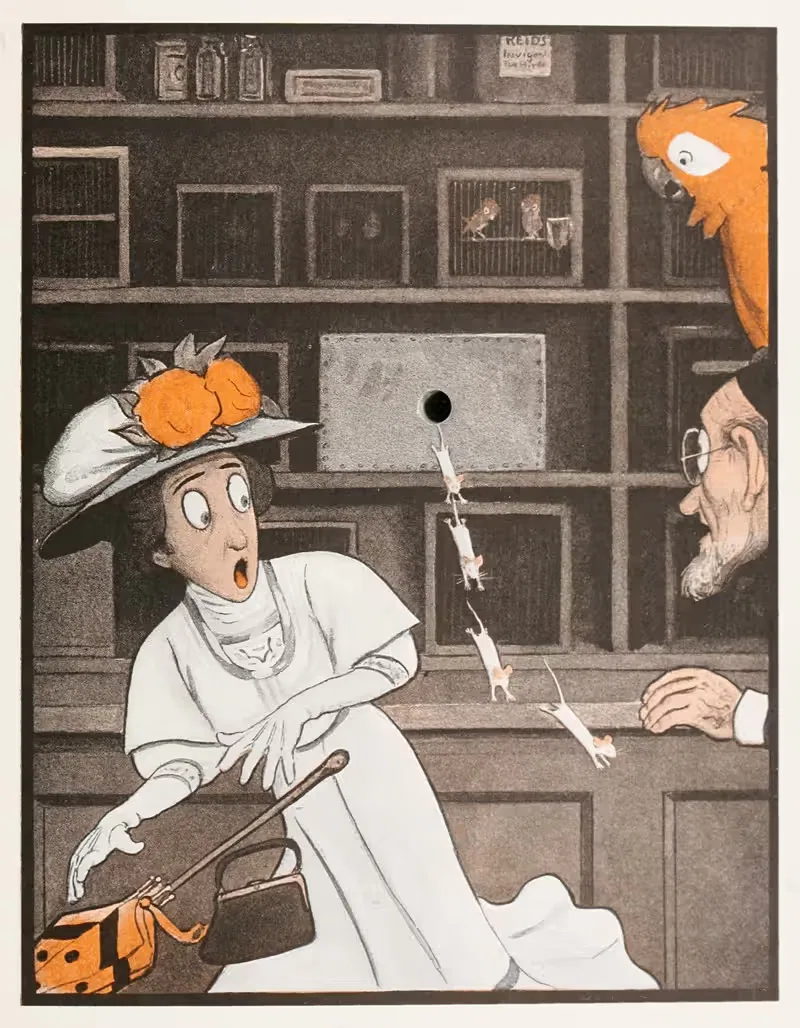 Книга с дыркой pl 07 by Петер Ньюэлл, 1908 — digital art print download