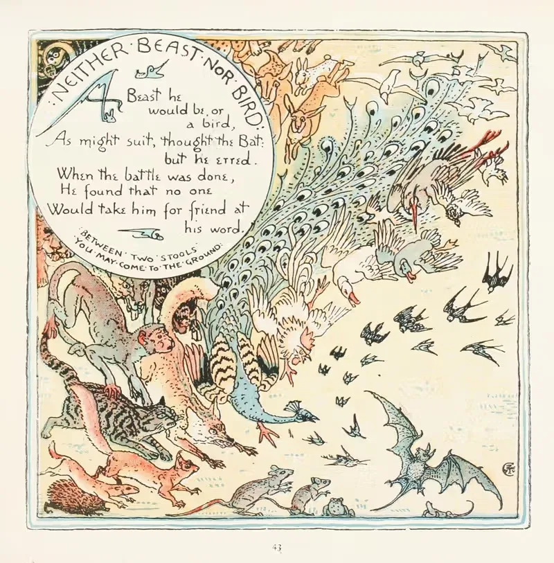 Ни зверь, ни птица by Уолтер Крейн, 1908 — digital art print download
