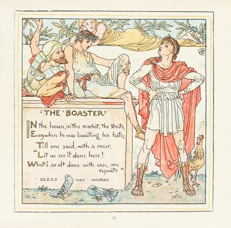 Хвастун by Уолтер Крейн, 1908 — digital art print download