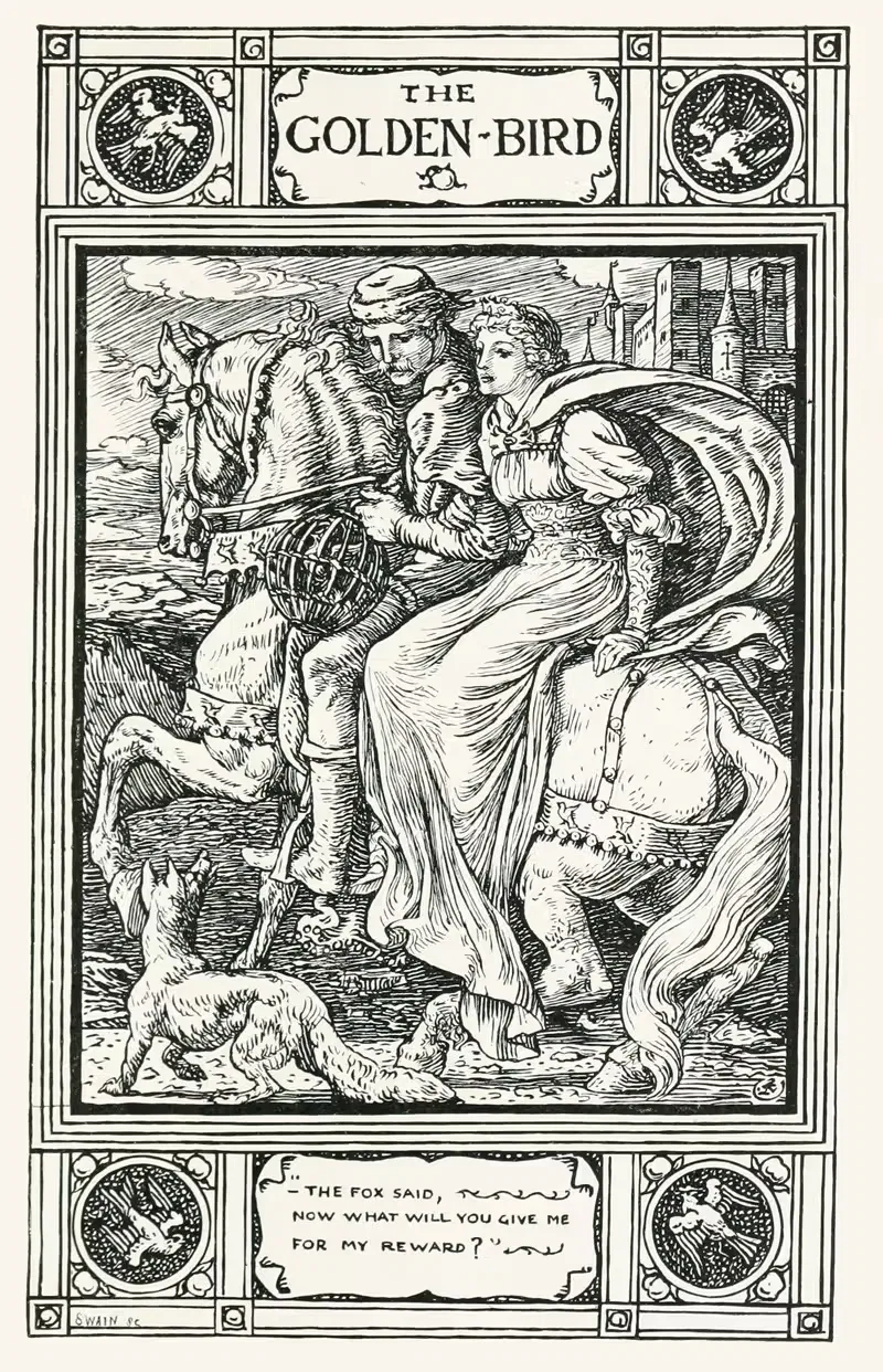 Золотая птица by Уолтер Крейн, 1922 — digital art print download