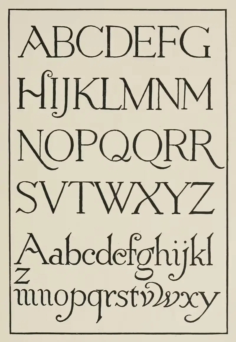 English 12th Century Incised Letters — Frank Chouteau Brown