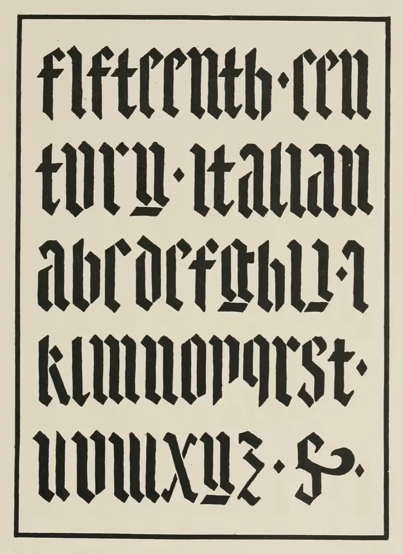 Italian Inlaid Blackletters — Frank Chouteau Brown