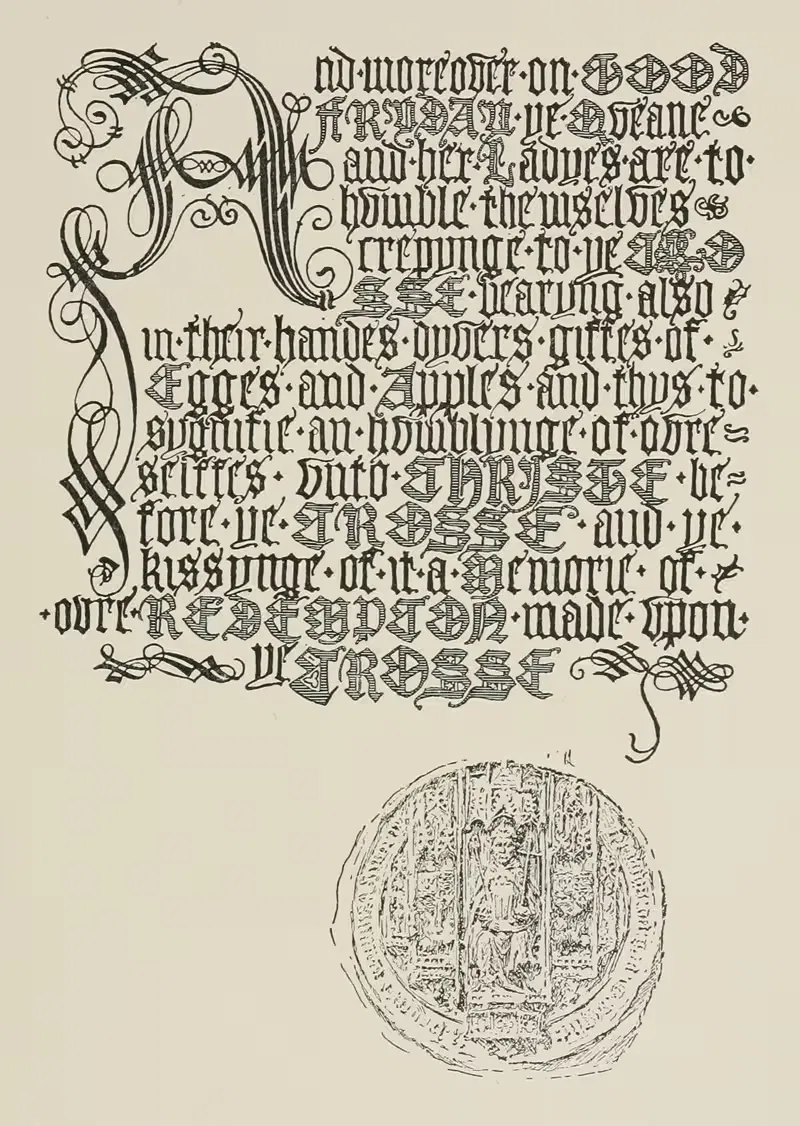 Modern Blackletter by Frank Chouteau Brown, 1902 — digital art print download