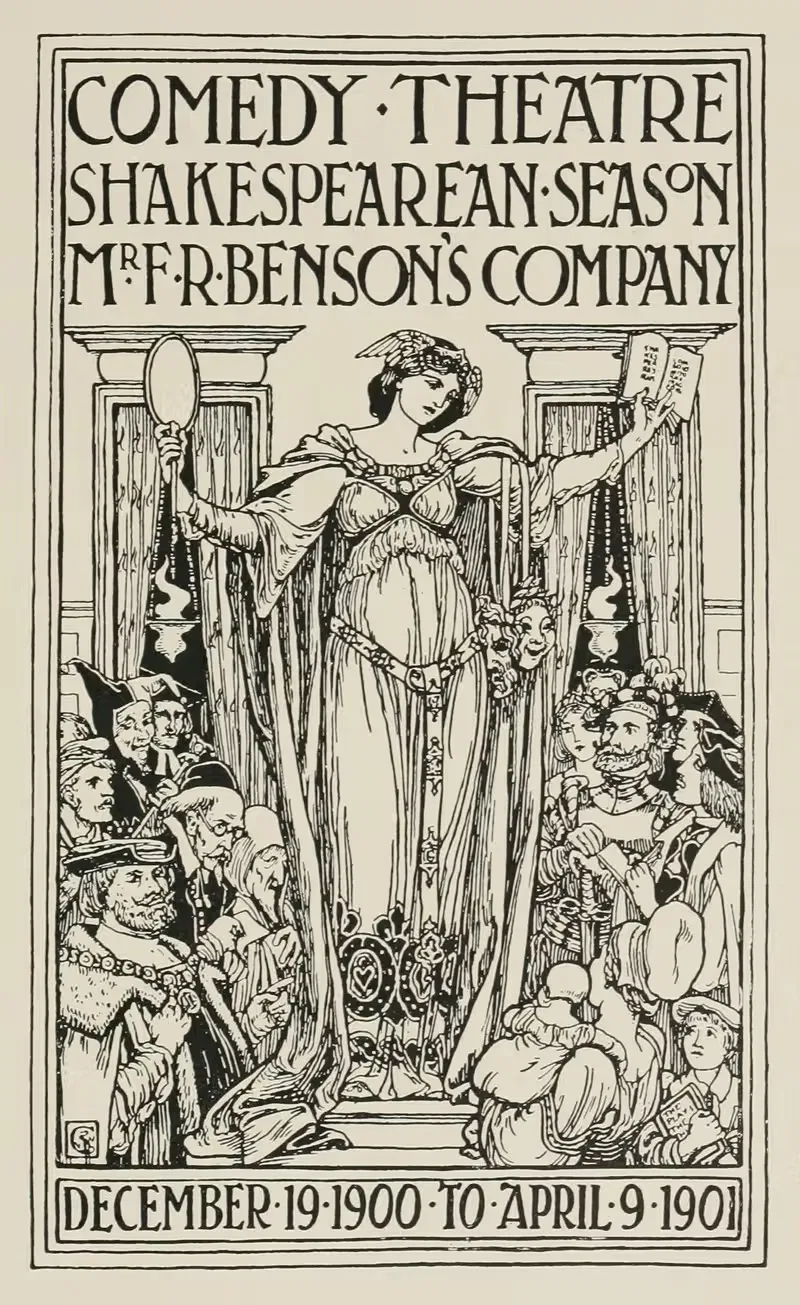 Современный английский постер by Фрэнк Шуто Браун, 1902 — digital art print download