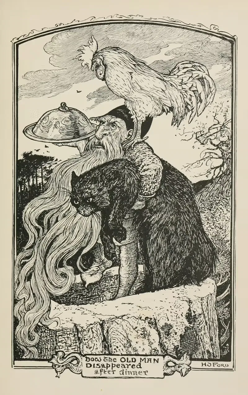 Как старик исчез после ужина by Генри Джастис Форд, 1906 — digital art print download
