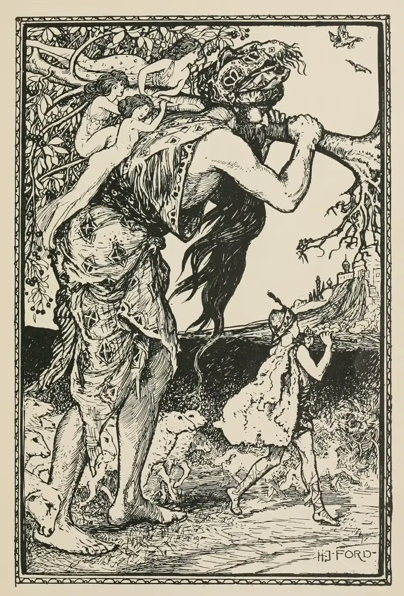 Могарзея и его сын возвращаются домой by Генри Джастис Форд, 1906 — digital art print download