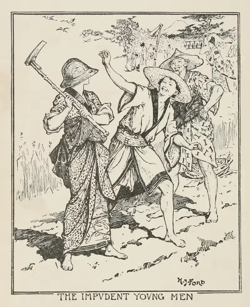 The Impudent Young Men by Henry Justice Ford, 1906 — digital art print download