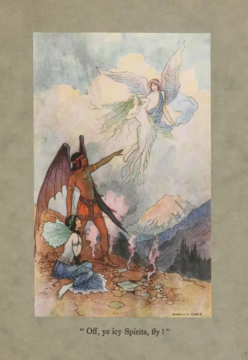 Прочь, ледяные духи, летите! by Уорик Гобл, 1920 — digital art print download