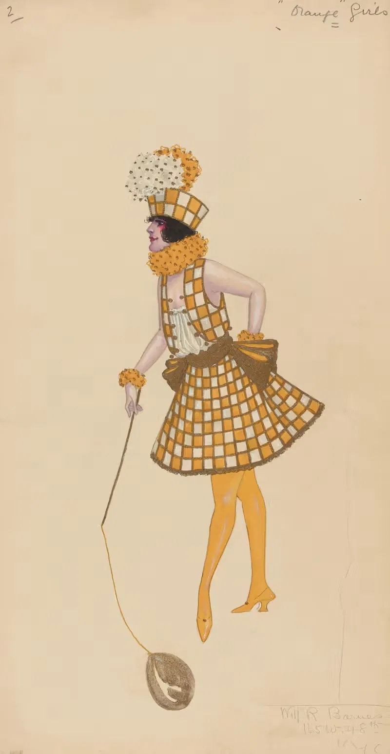 2-Оранжевые-Девочки by Уилл Р. Барнс, 1912 - 1924 — digital art print download