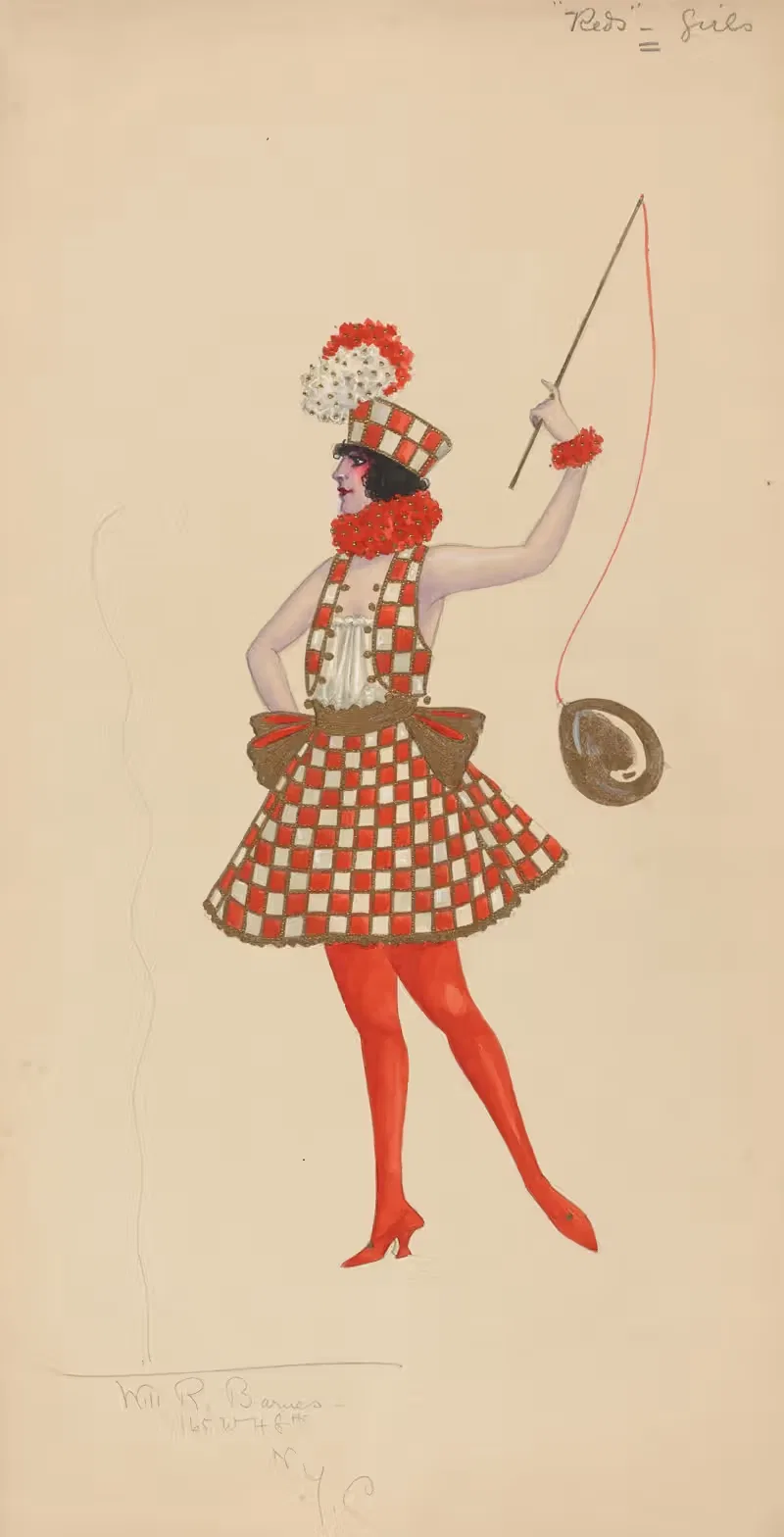 2-Красные-Девушки by Уилл Р. Барнс, 1912 - 1924 — digital art print download