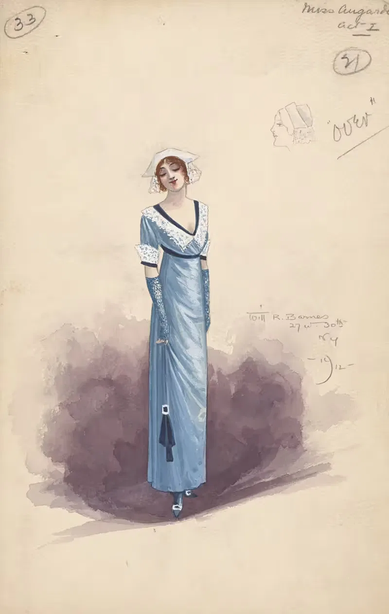 33-Мисс Огарде-акт I by Уилл Р. Барнс, 1912 — digital art print download
