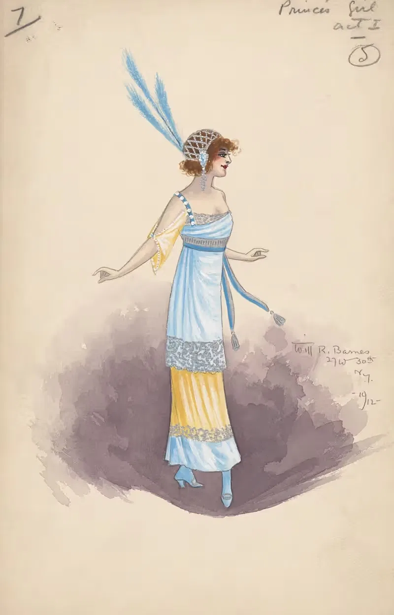 7 - Девушки принца - Акт I by Уилл Р. Барнс, 1912 — digital art print download