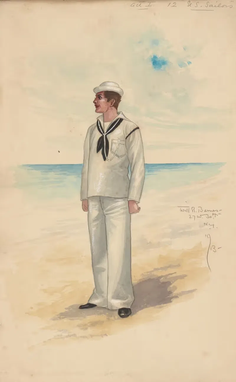 Акт I-12 Моряки США by Уилл Р. Барнс, 1913 — digital art print download