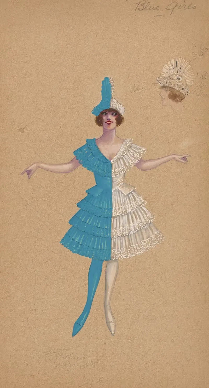 Голубые девушки by Уилл Р. Барнс, 1919 - 1920 — digital art print download