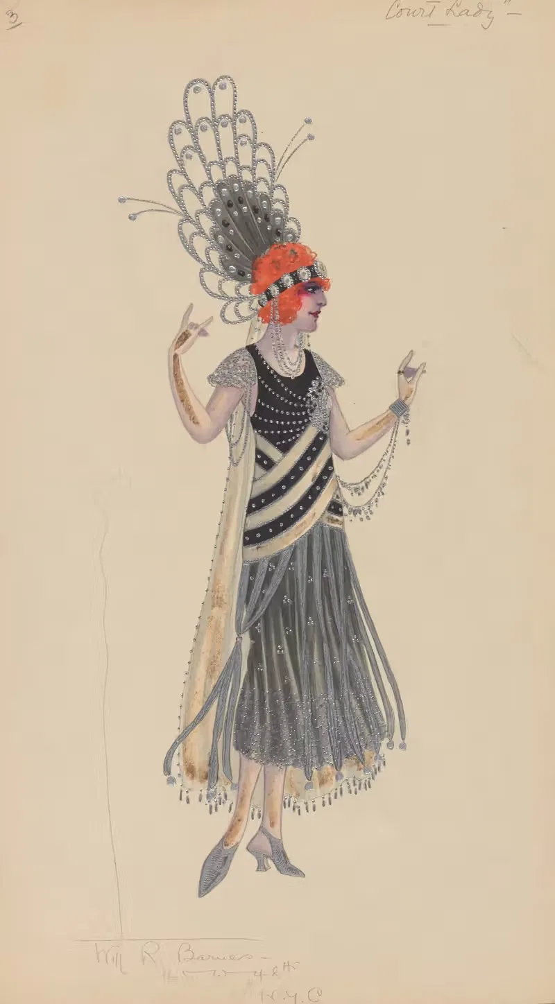 Дама при дворе by Уилл Р. Барнс, 1912 - 1924 — digital art print download