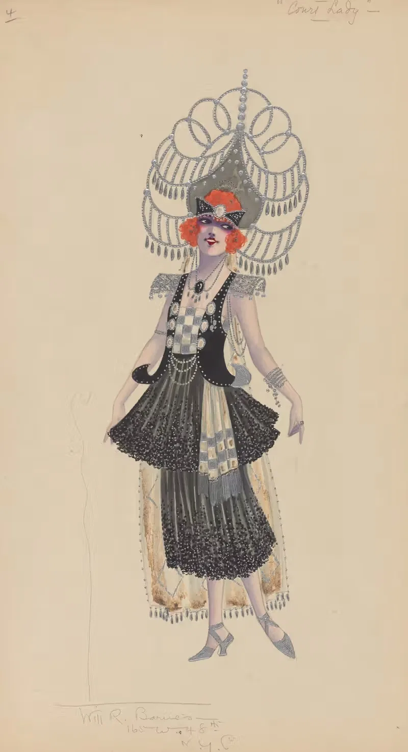 Дама при дворе by Уилл Р. Барнс, 1912 - 1924 — digital art print download