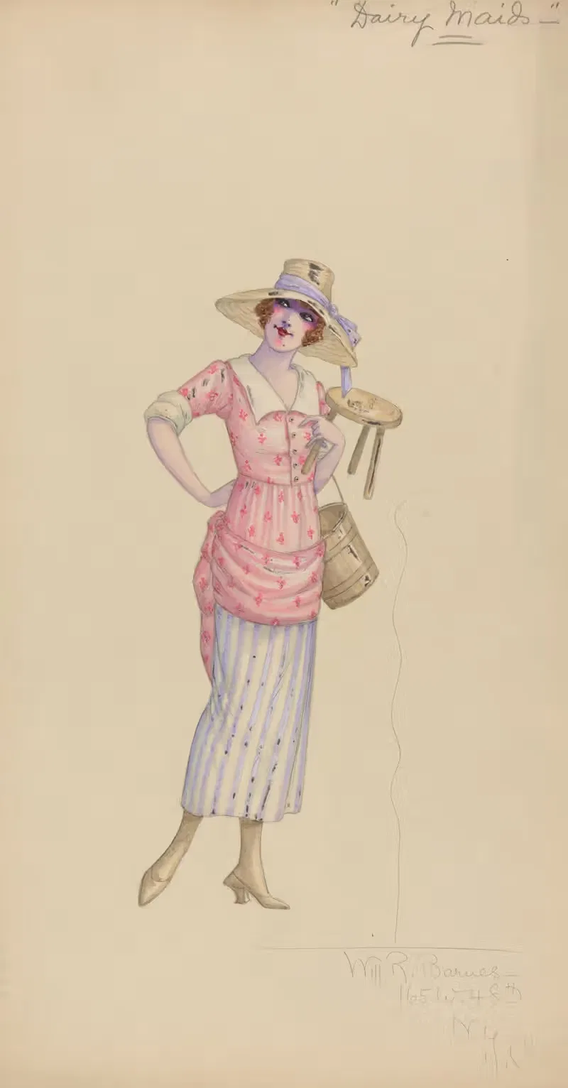 Доярки by Уилл Р. Барнс, 1912 - 1924 — digital art print download