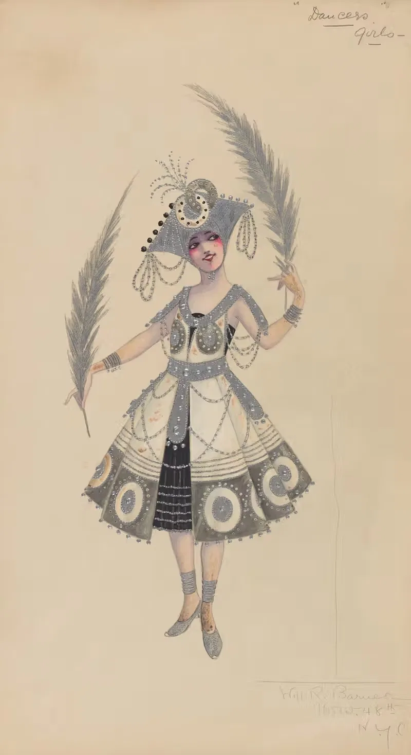 Танцовщицы-Девочки by Уилл Р. Барнс, 1912 - 1924 — digital art print download