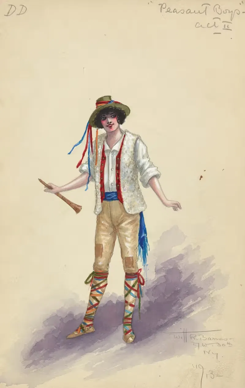 ДД-Крестьяне-акт II by Уилл Р. Барнс, 1913 — digital art print download