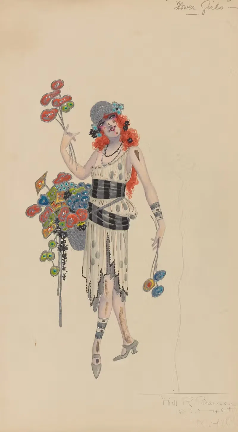Цветочные девушки by Уилл Р. Барнс, 1912 - 1924 — digital art print download
