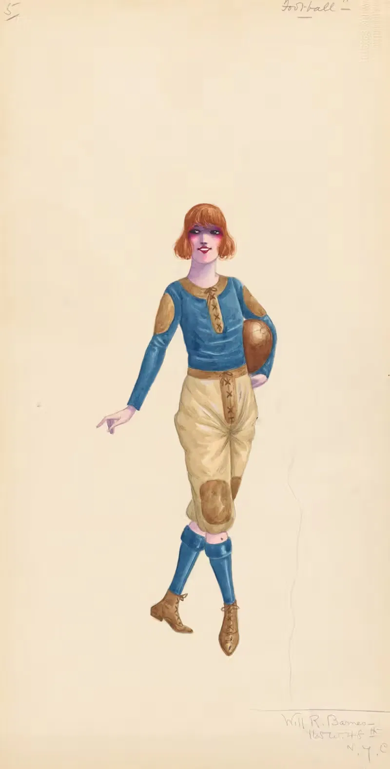 Футбол, 5 by Уилл Р. Барнс, 1912 - 1924 — digital art print download