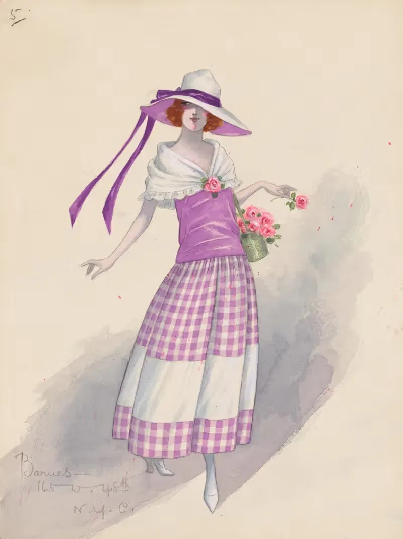 Gingham girl, 5 by Will R. Barnes, 1912 - 1924 — digital art print download