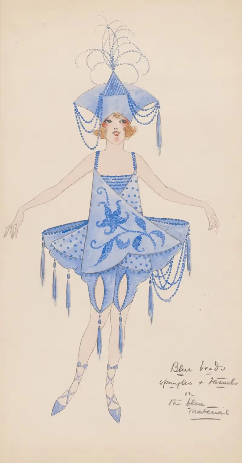 Девушка в синем by Уилл Р. Барнс, 1922 — digital art print download
