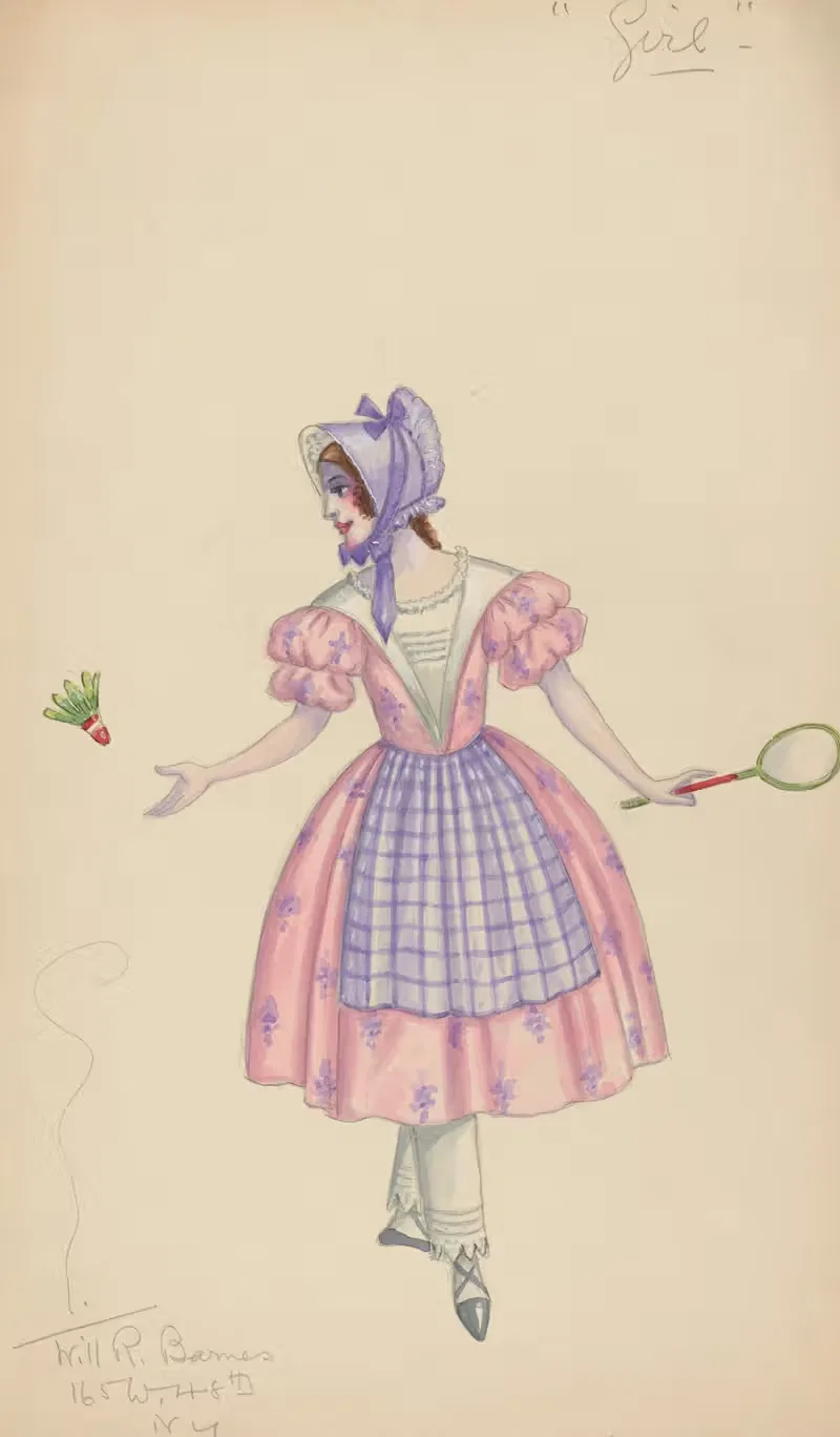 Девушка by Уилл Р. Барнс, 1912 - 1924 — digital art print download