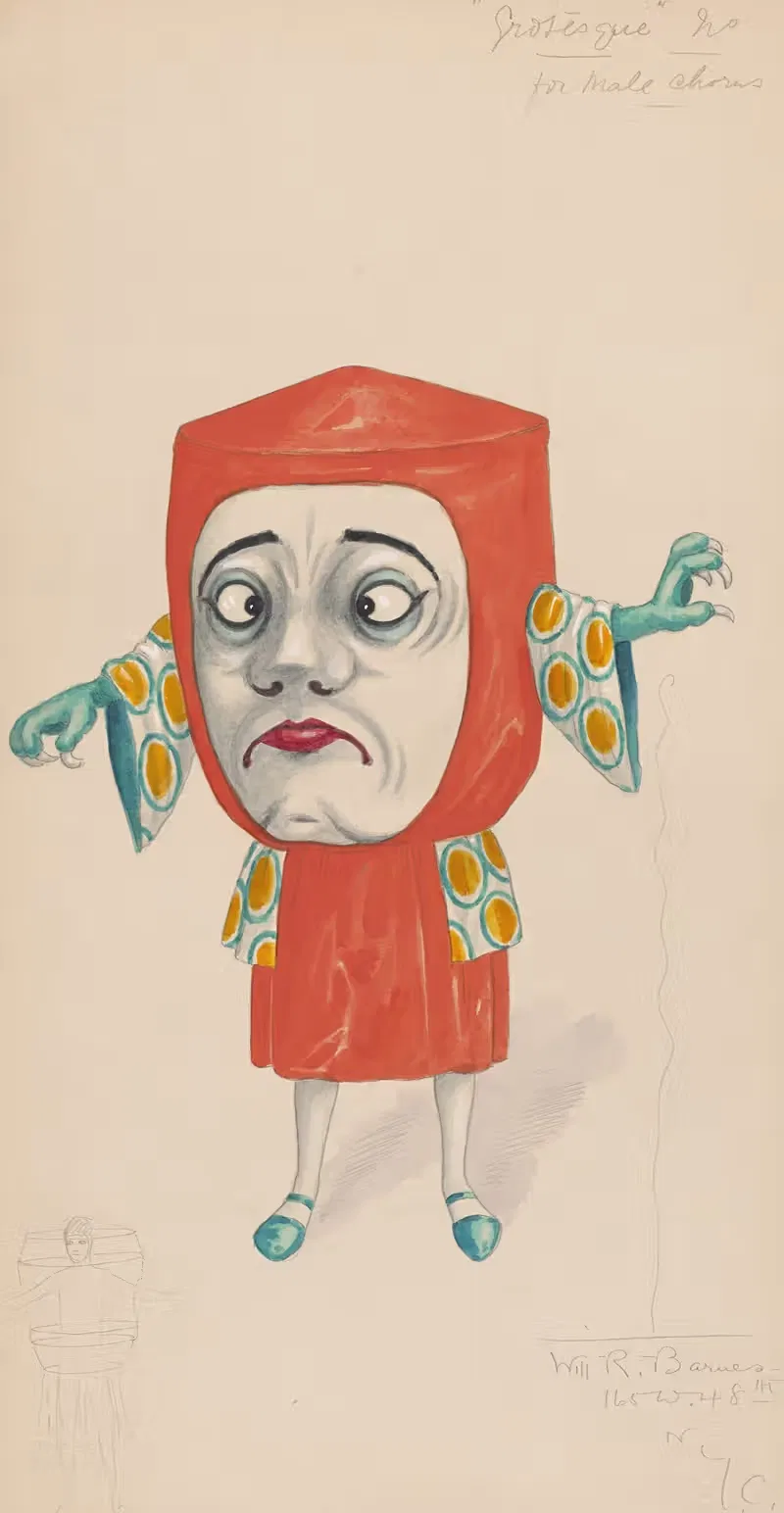 Гротескный номер для мужского хора by Уилл Р. Барнс, 1919 - 1920 — digital art print download
