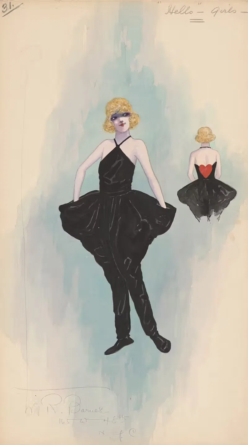 Hello Girls by Will R. Barnes, 1919 — digital art print download