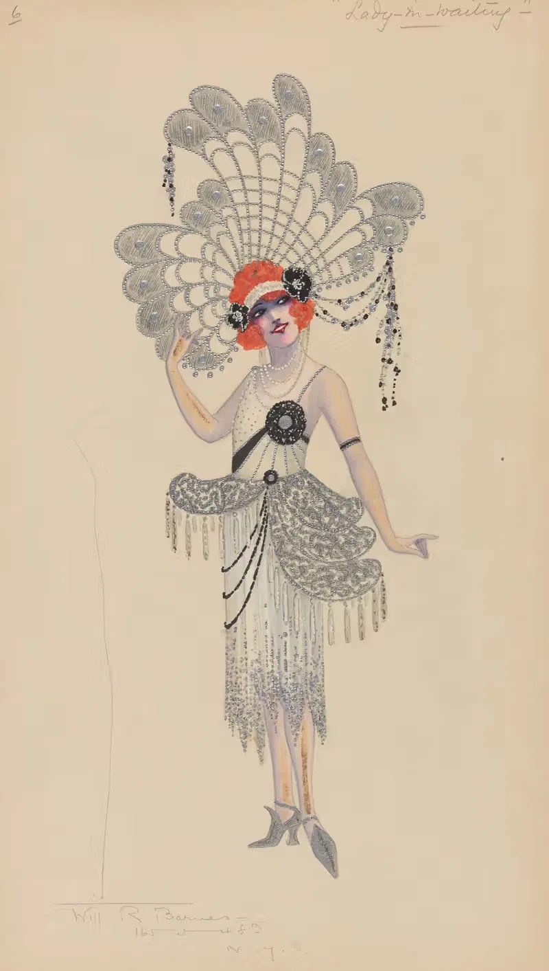 Дама в свите by Уилл Р. Барнс, 1912 - 1924 — digital art print download