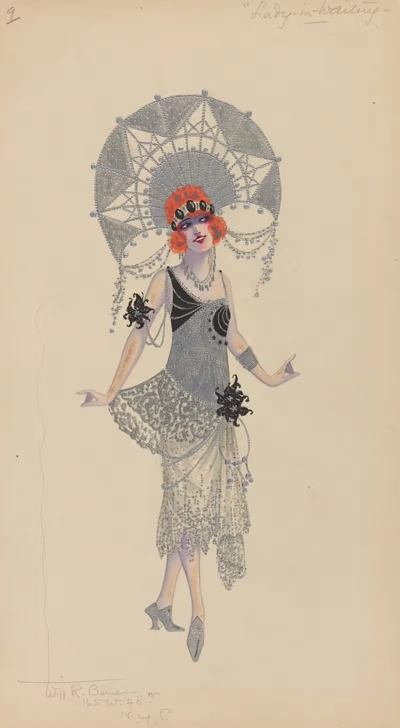 Дама в ожидании by Уилл Р. Барнс, 1912 - 1924 — digital art print download