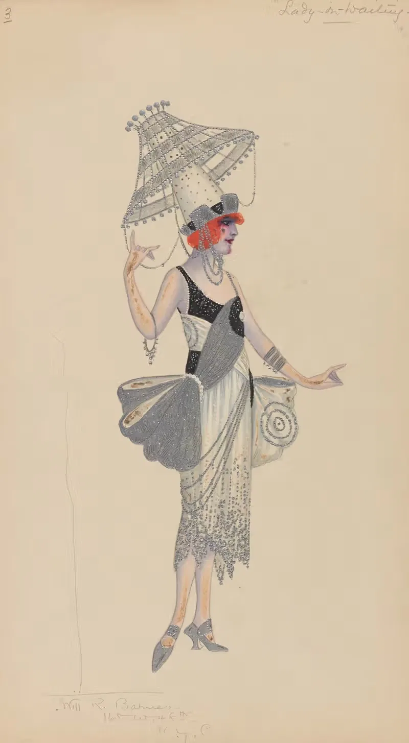 Дама в ожидании by Уилл Р. Барнс, 1912 - 1924 — digital art print download