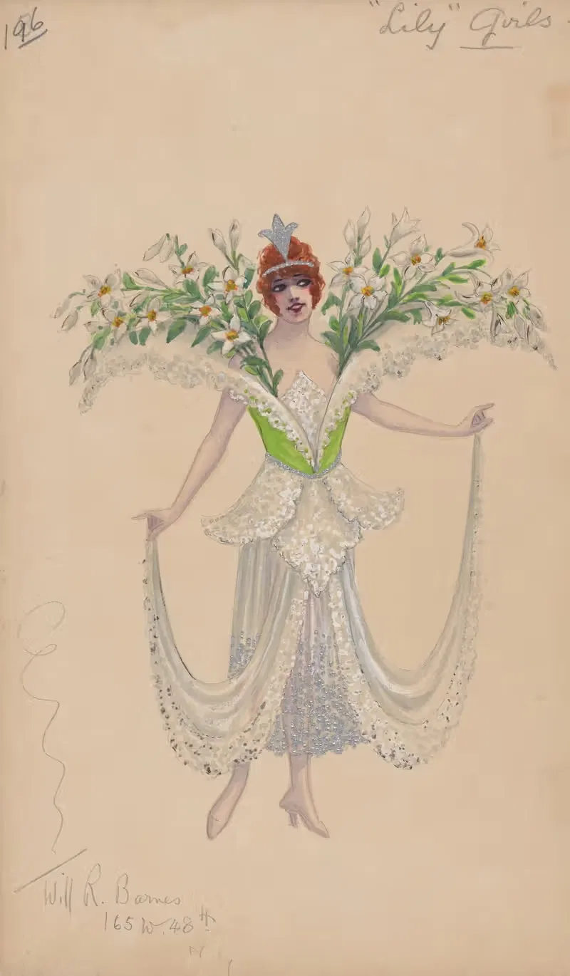 Девушки 'Лилии', 196 by Уилл Р. Барнс, 1912 - 1924 — digital art print download