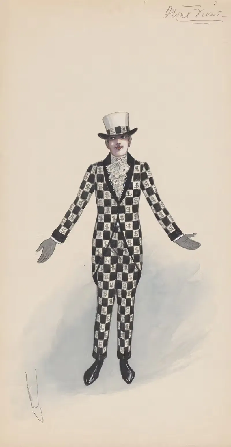 Человек в костюме из денег by Уилл Р. Барнс, 1922 - 1923 — digital art print download
