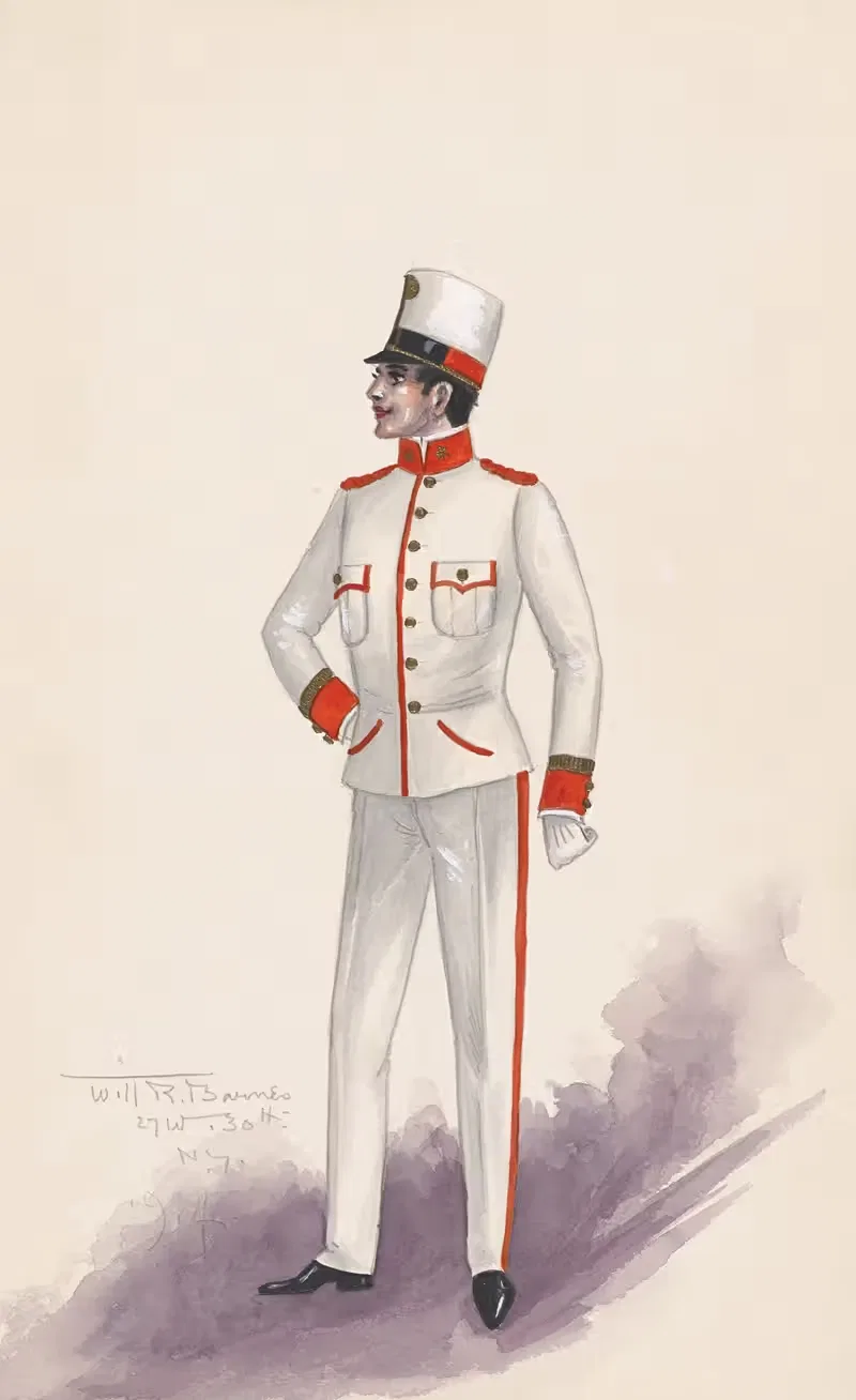 Костюм офицера 3 by Уилл Р. Барнс, 1914 — digital art print download