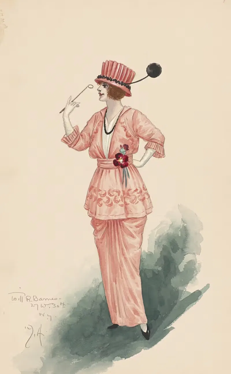 Танго; Утреннее платье by Уилл Р. Барнс, 1914 — digital art print download