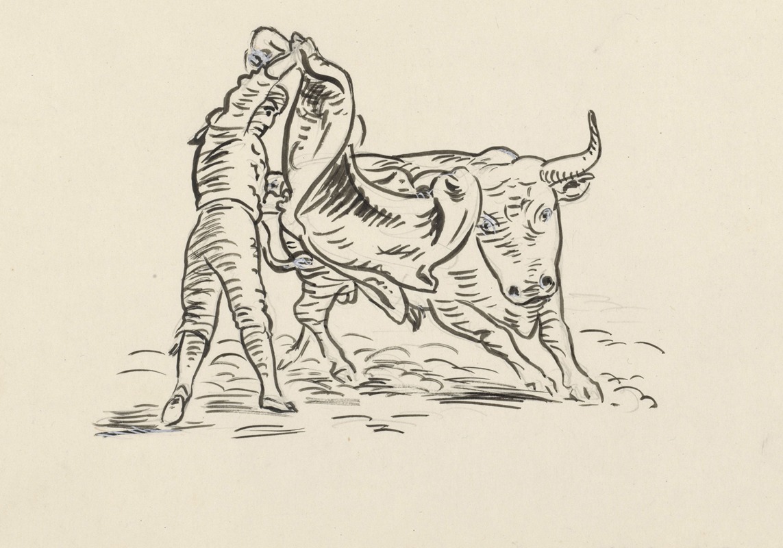 Vignet voor De Gemeenschap by Leo Gestel, 1935 — digital art print download